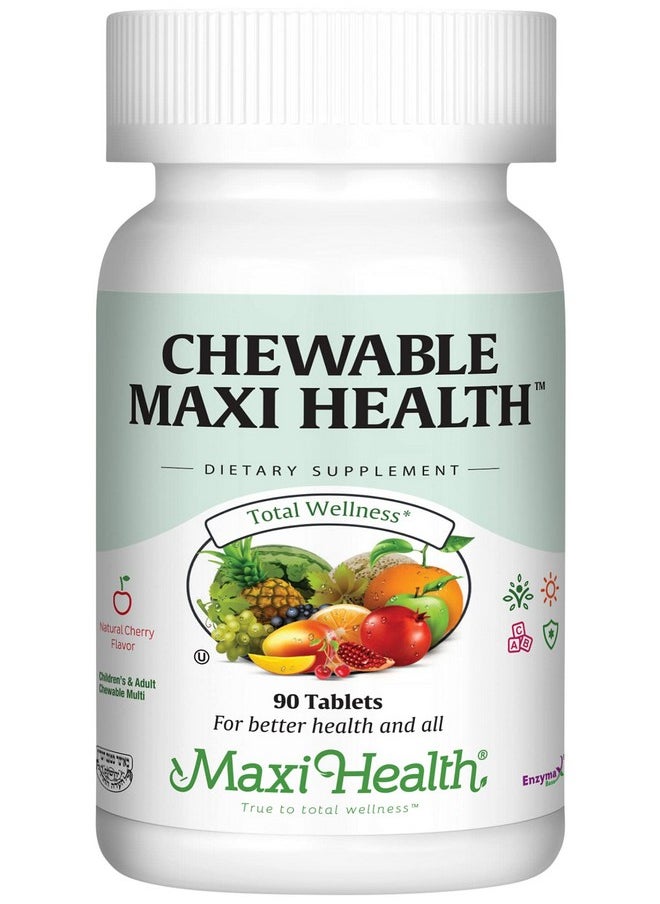 Maxi Health Chewable Multivitamin For Men And Women Enhanced Absorption And Bioavailability Daily Mens Multivitamins And Womens Multi Vitamin & Mineral Supplement For Adults 90 Count  - Image 1