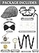 SOMSOC Boys Old Man Costume 100 Days of School Outfit Kids Grandpa Costume Accessories Set for School Dress Up Party - Image 4