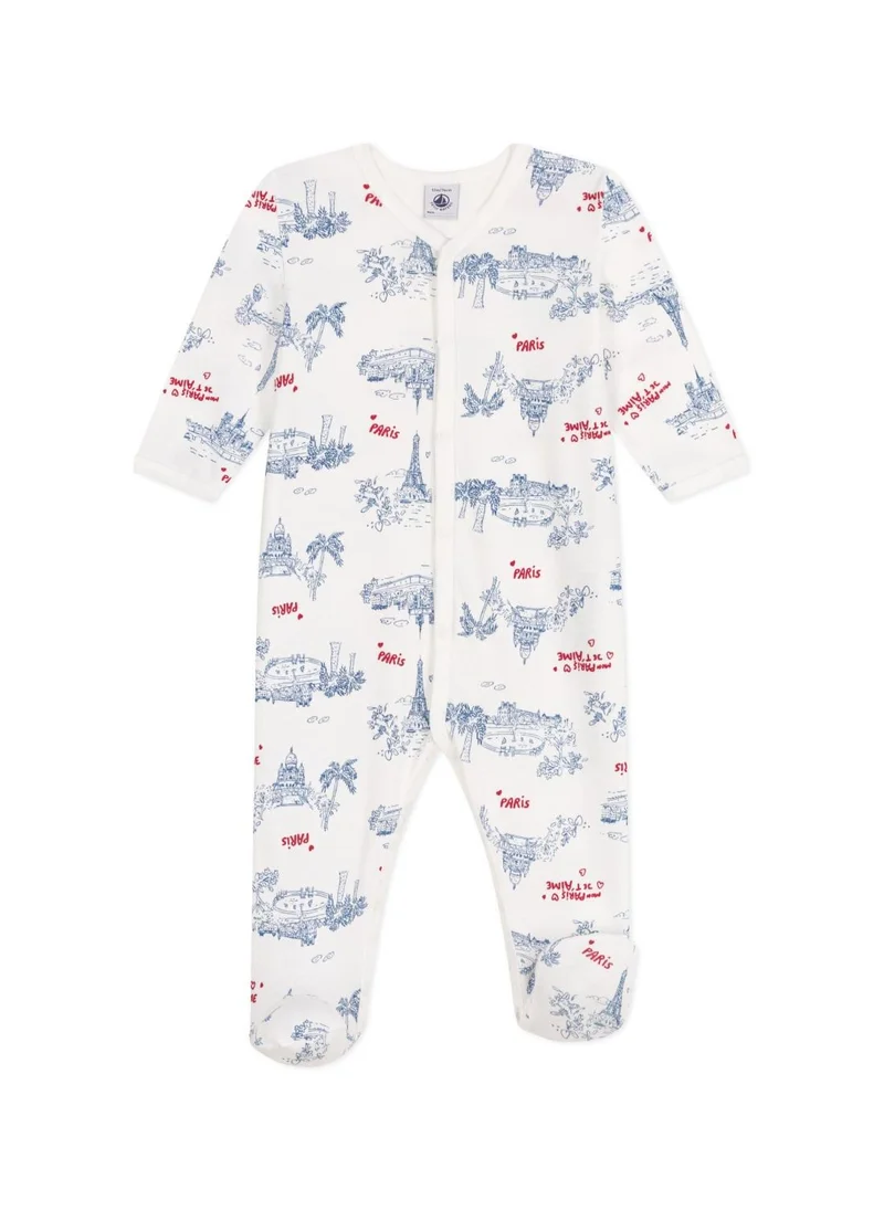 Petit Bateau Babies' Paris cotton pyjamas