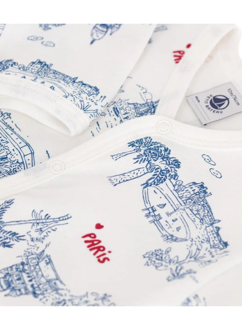 Petit Bateau Babies' Paris cotton pyjamas