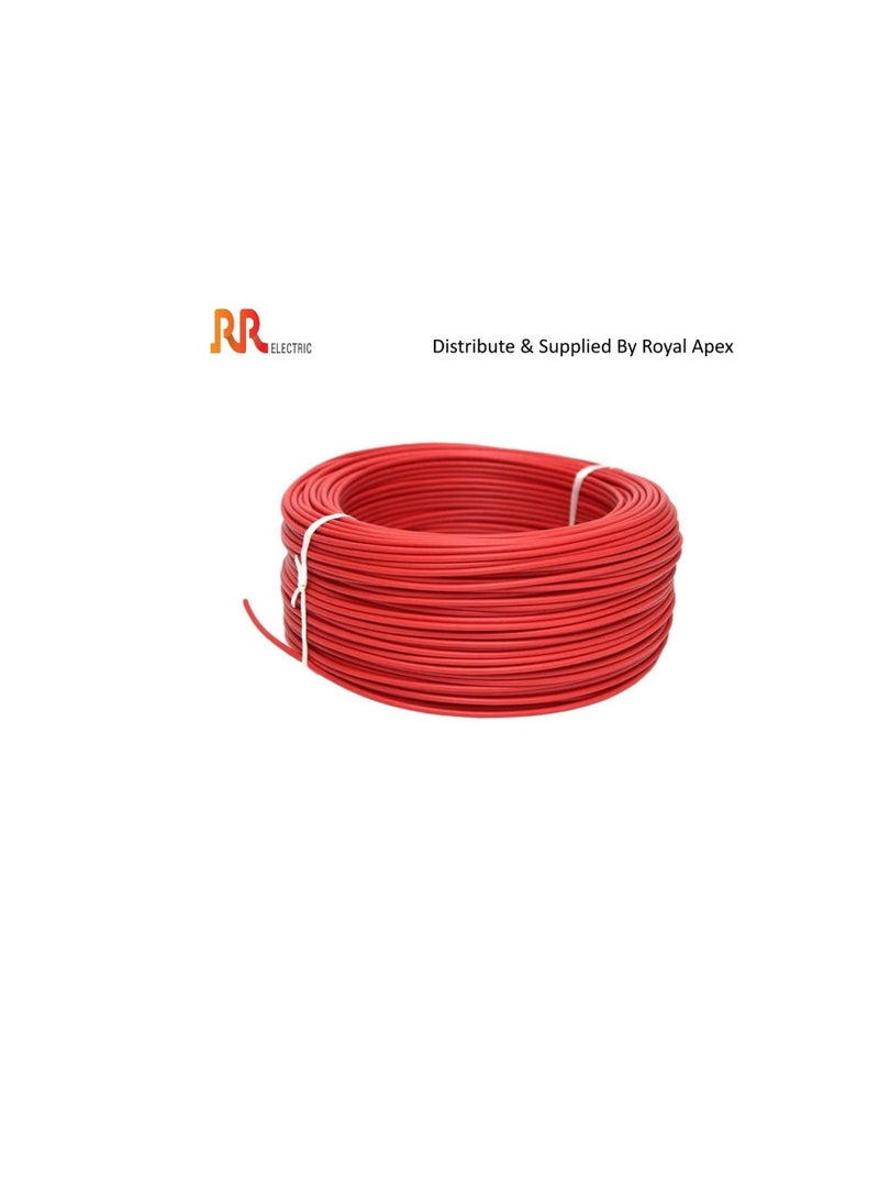 RR Multi Strand Pure Copper Single Core Flexible Cables Trirated Electrolytic Conductor up to 105C Fire Resist Electric Panel Wire BS6231 ISO9001 CE Compliant 100Y 90m Roll 1 mm Red - Image 3
