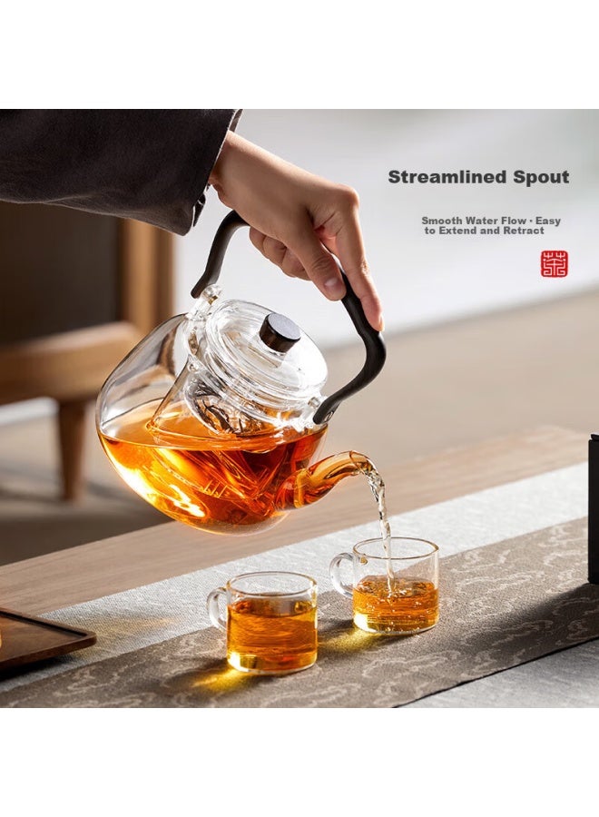 Yihutea Yi Hu Tea Glass Teapot Electric Ceramic Stove Heating Household Office Kettle Thickened Heat-resistant Kung Fu Tea Set - Image 3