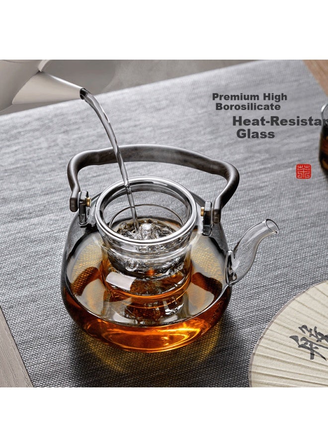 Yihutea Yi Hu Tea Glass Teapot Electric Ceramic Stove Heating Household Office Kettle Thickened Heat-resistant Kung Fu Tea Set - Image 2