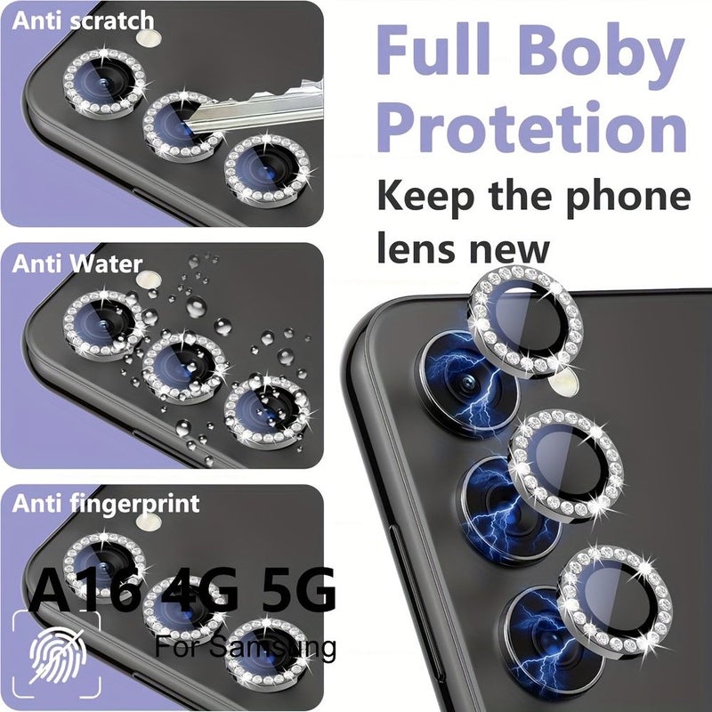 حلقات حماية معدنية للعدسة لـ Galaxy S23 Ultra وS24 Ultra وردي مقاوم للخدوش - Image 4