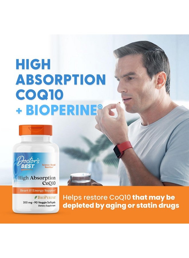 Doctor's Best High Absorption CoQ10, Heart & Energy Support, USP Verified, Naturally Fermented CoQ10, Non-GMO Gluten Free, Soy Free, Vegetarian 90 Veggie Softgels - Image 4