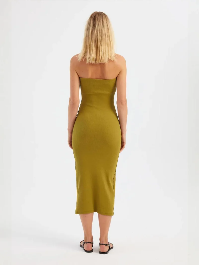 HICCUP Strapless Maxi Basic Dress