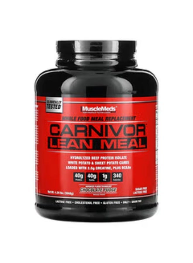 Musclemeds Carnivor Lean Meal - Meal Replacement  CHOCOLATE FUDGE - Image 1