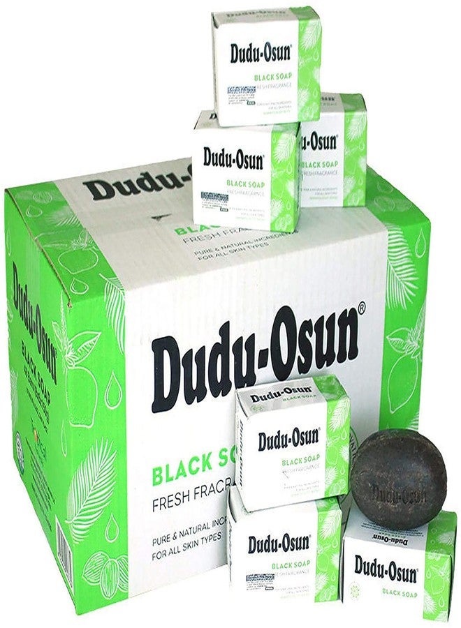 Dudu-Osun African Black Soap Bar 150g (Pack of 6) - by Tropical Naturals, Authentic Black Soap with Shea Butter, Honey for Moisture & More - Image 1
