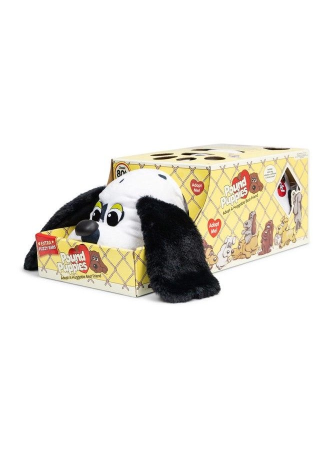 Basic Fun - Pound Puppies Classic Plush Dalmation With Black Spots (Long Fuzzy Ears) - Image 1