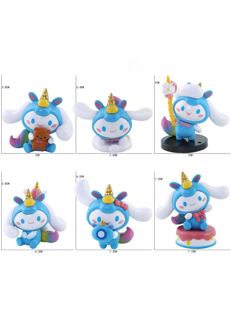 XiuWoo Kawaii Sanrio Figure My Melody kuromi Figure Birthday Party Supplies, Cinnamon Cupcake Toppers, Cute Mini Figure Toys Birthday Party Favor For Kids Fans Collection Bouquet Desk Decor - Image 1