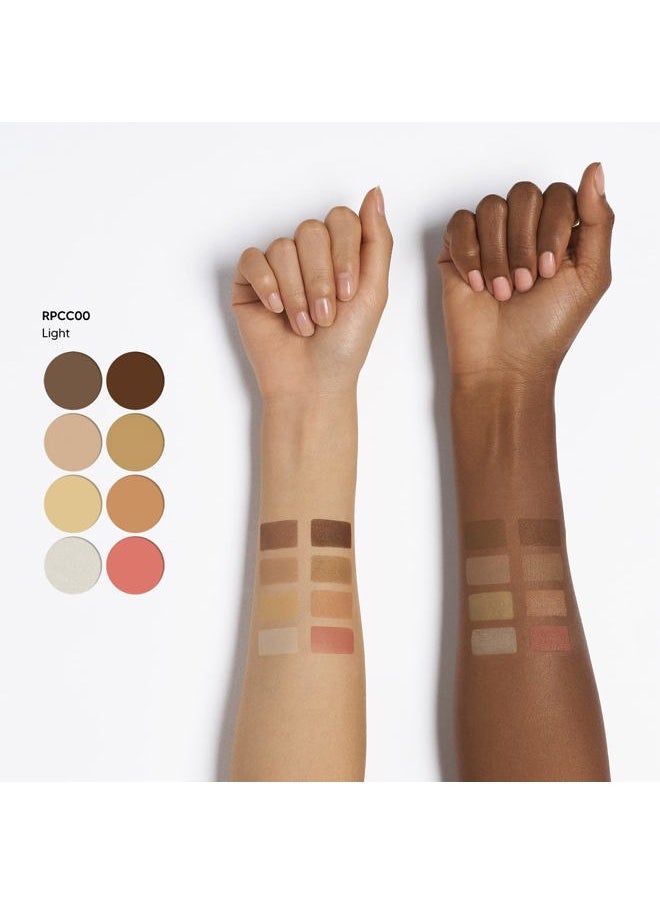 Ruby Kisses - 3D Face Creator Cream Foundation & Concealer, 12 Hours Long Lasting, Medium to Full Coverage, Non-Greasy, Ideal for Makeup & Contour Palette (Light) - Image 1