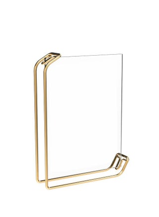 إطارات صور زجاجية من قطعة واحدة مع حامل ذهبي من ديكور هيلز | إطارات صور مزدوجة الجوانب، تُثبّت على رف الطاولة، أنيقة للذكرى السنوية، أو الزفاف، أو أعياد الميلاد - pzsku/Z3FEF0AF72C356664E3EFZ/45/1750282394/c6ebd767-16db-46a4-9f02-a9eb769c6b30