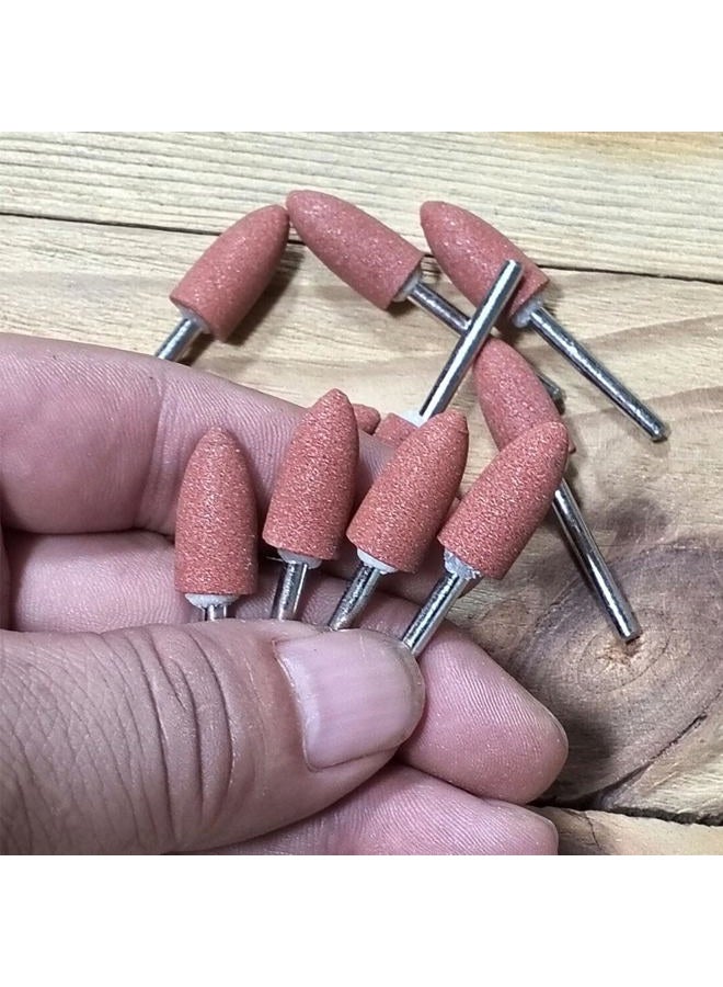 LUO KE 18 Pcs Abrasive Buffing Kits Mounted Stone Grinding Burr Set With 3mm Shank For Dremel Tool(Cylinder Shape) - Image 4