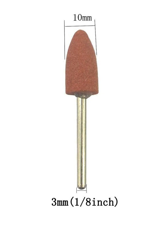 LUO KE 18 Pcs Abrasive Buffing Kits Mounted Stone Grinding Burr Set With 3mm Shank For Dremel Tool(Cylinder Shape) - Image 3