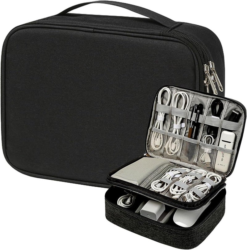 Cable Organizer Travel |cable organizer Bag for Traveling - Large Capacity Bag for cables, Camera, Hard Drives, Batteries, Chargers - Image 4