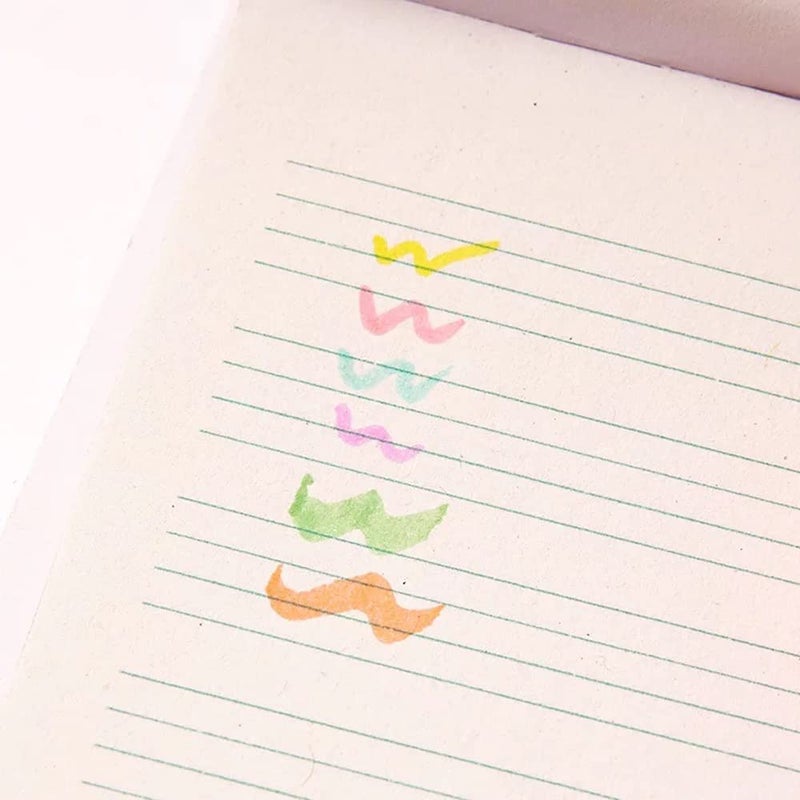 Make a Wish Toffee shape highlighter Quirky Pastel Candy Theme Double Tip Highlighters|Set Of 6 Double Sided Pens Gifts For Stationery Hoarders & Kids|Party Return Gifts For Girls-Assorted - Image 2