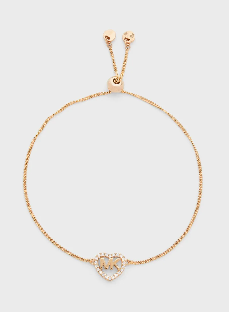 Michael Kors Logo Stone Detail Bracelet