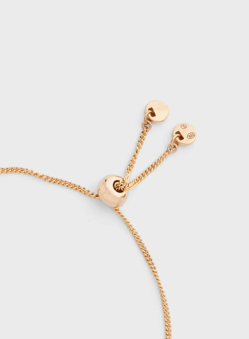 Michael Kors Logo Stone Detail Bracelet