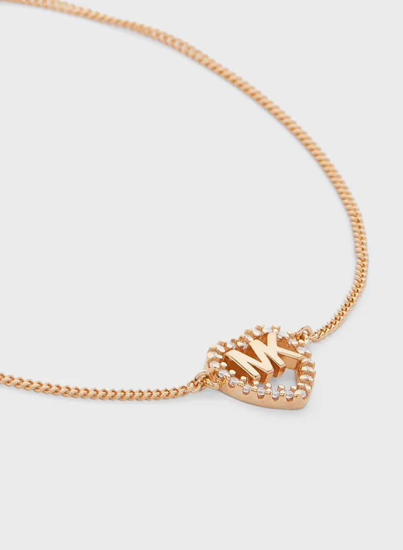 Michael Kors Logo Stone Detail Bracelet