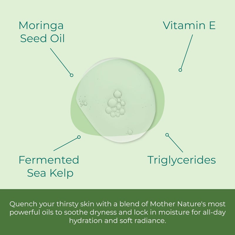 Sea-El Moringa Seed Facial Oil Drops Super Moisturizing Antioxidant-Rich Glow with Sea Kelp & Vitamin E - Daily Face Primer & Replenishing Vegan Skincare for Women & Men - 1 Fl Oz - Image 2