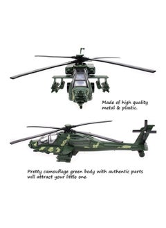 KASTWAVE Military Helicopter Toy, Air Force Combat Military Fighter Model with Lights and Sounds, Army Plane Toys for Kids Boys Girl Gift  - Image 2