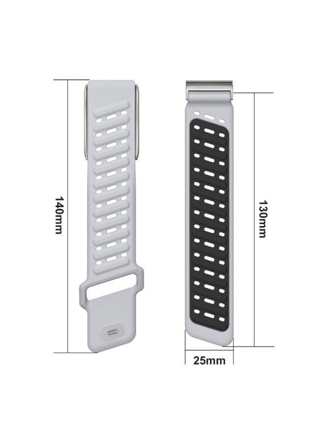 RinGinG Rugged Comfort Silicone Wristband Compatible with WHOOP 5, MG Band – Waterproof and Sweatproof, for Men and Women with Metal Frame Connector - Image 3