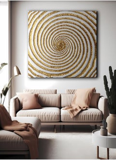 LOWHA Canvas Wall Art Stretched Over Wooden Frame with Arches Retro Style Art Pattern Painting  - Image 1