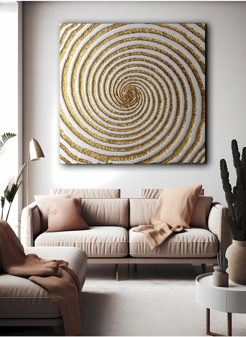 LOWHA Canvas Wall Art Stretched Over Wooden Frame with Arches Retro Style Art Pattern Painting  - Image 1