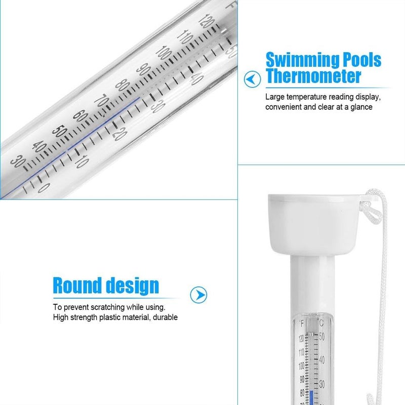 woobles Floating Thermometer，Large Floating Thermometer for Outdoor & Indoor Swimming Pools Spas Hot Tubs Fish Ponds ℃ & ℉ for Outdoor & Indoor Swimming Pools,Spas,Hot Tubs,Jacuzzis - Image 2