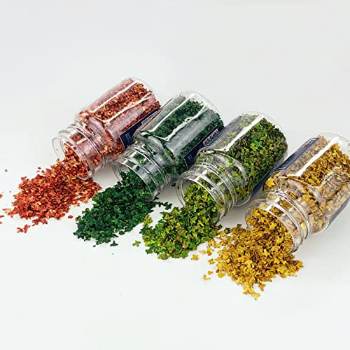 Warmtree Realistic Miniature Leaves Simulation Leaves for DIY Mini Model Railway Fairy Garden Architecture Diorama Scenery Landscape Layout Christmas Thanksgiving Village Accessories, Pack of 4 - Image 5