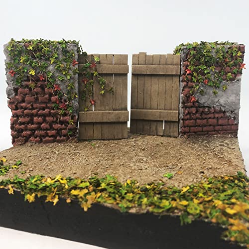 Warmtree Realistic Miniature Leaves Simulation Leaves for DIY Mini Model Railway Fairy Garden Architecture Diorama Scenery Landscape Layout Christmas Thanksgiving Village Accessories, Pack of 4 - Image 3