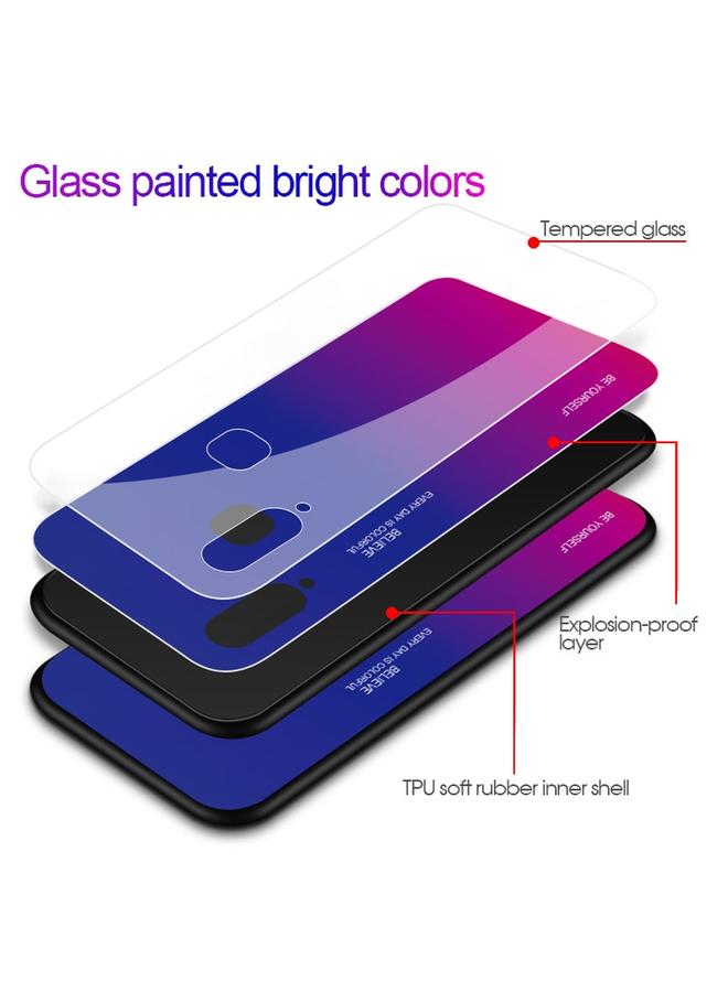 اس-توب جراب زجاجي متدرج الألوان لهاتف Galaxy A8s - Image 3