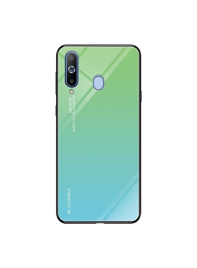 اس-توب جراب زجاجي متدرج الألوان لهاتف Galaxy A8s - Image 1