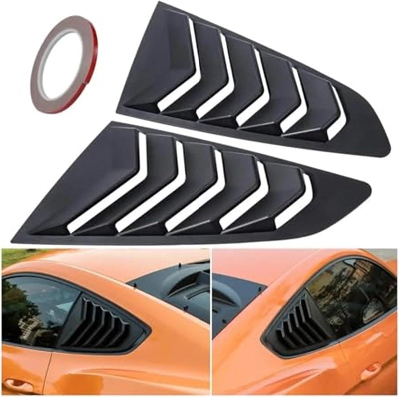 QASULER Car Rear Louver Trim for Ford Mustang 2015-2020 - Image 4