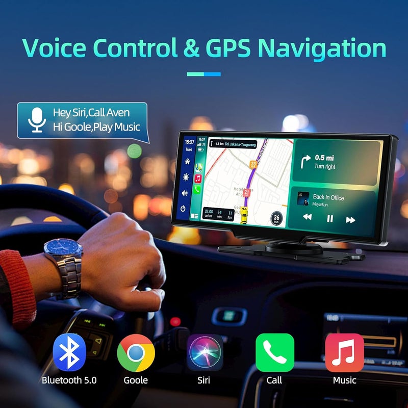 MOXYOY 10.26 Inch Car Radio with Bluetooth, 4K Front Camera, and 1080p Reversing Camera - Image 2
