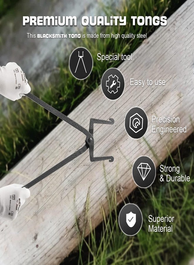 Camoo كماشة التقاط المطرقة، كماشة لصنع المطارق للمبتدئين والمحترفين في الحدادة، وصانعي السيوف والحرفيين، وحدادي الأفران النارية - Image 4