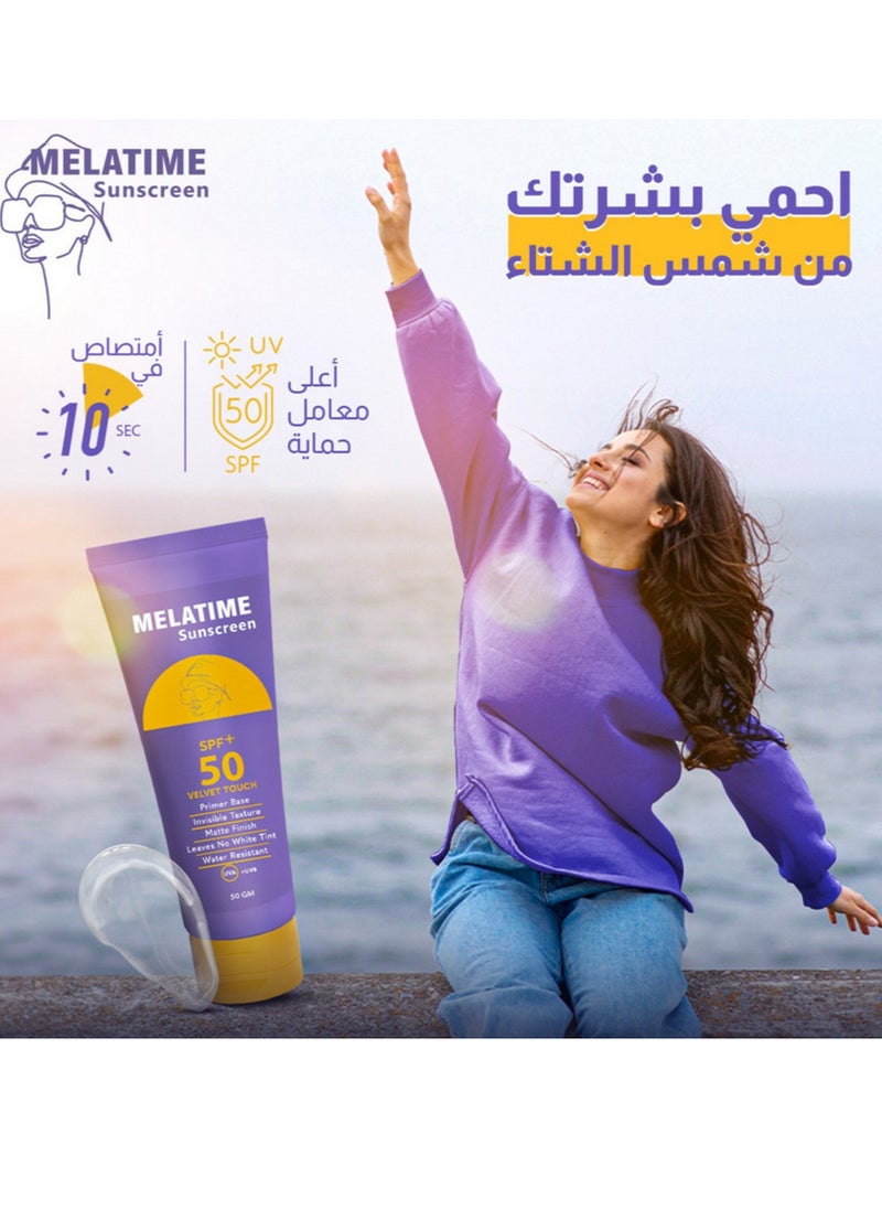 MELATIME - Melatem Sunscreen Gel SPF 50+ 50g - Image 1