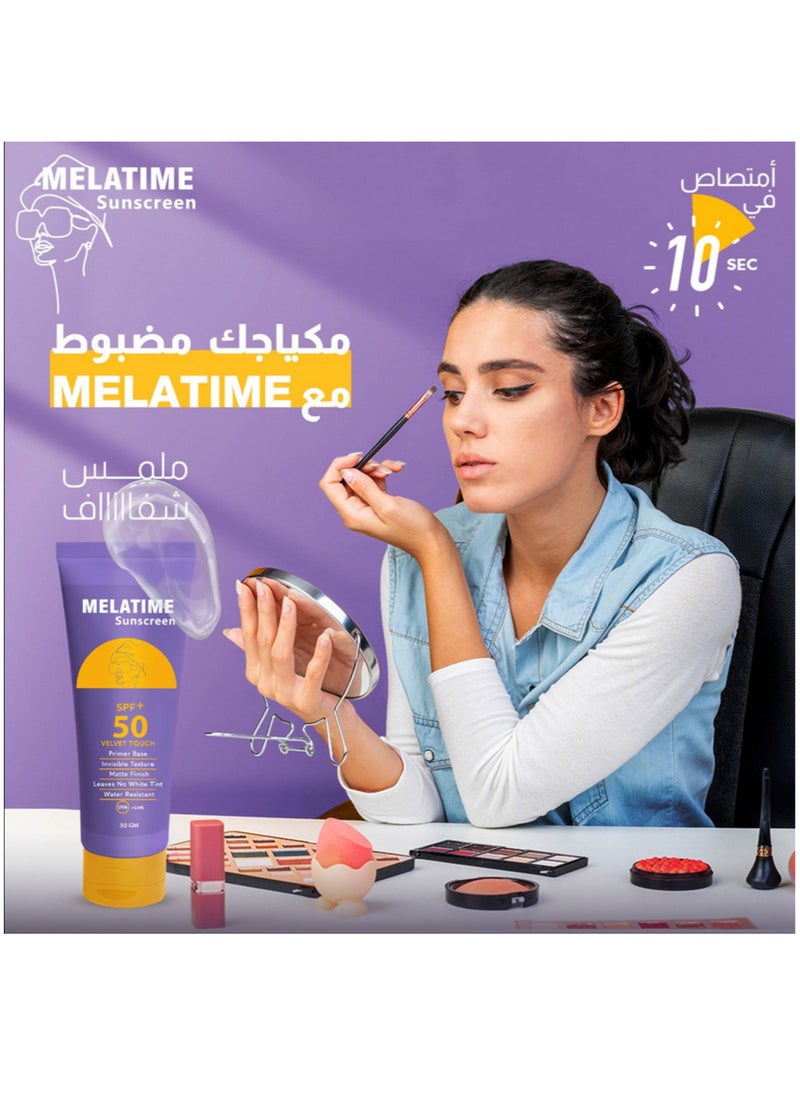 MELATIME - Melatem Sunscreen Gel SPF 50+ 50g - Image 1