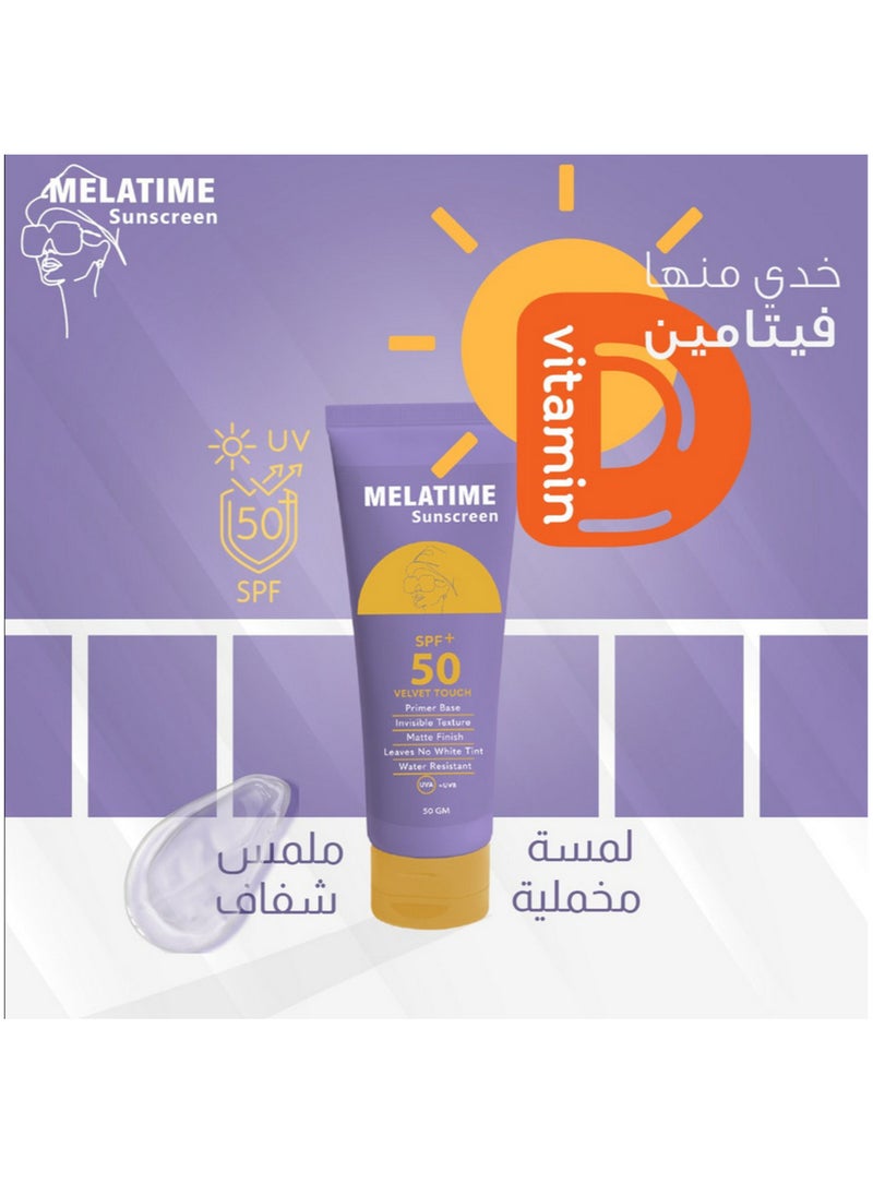 MELATIME - Melatem Sunscreen Gel SPF 50+ 50g - Image 1