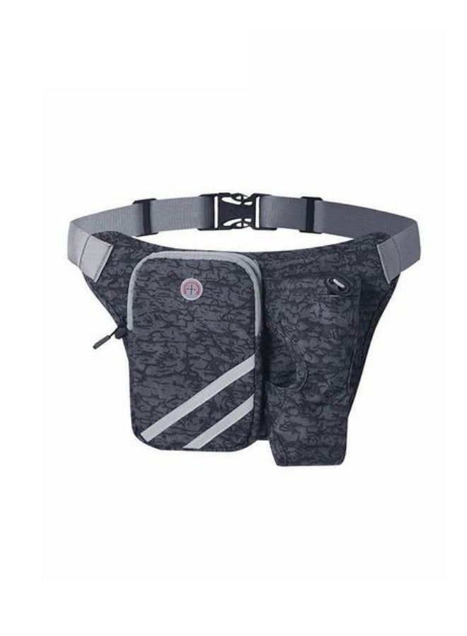 PYEBE Running Waist Belt Bag with Water Bottle Smart Phone Holder Elastic Strap for Fitness Jogging Hiking Travel