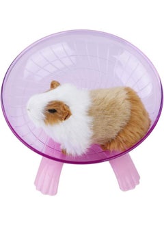 Hamster Flying Saucer Wheel, Jogging Running Wheel for Hamster Small Pets, Anti Slip Easy to Install Plastic Flying Saucer Exercise Wheel 7 inch
