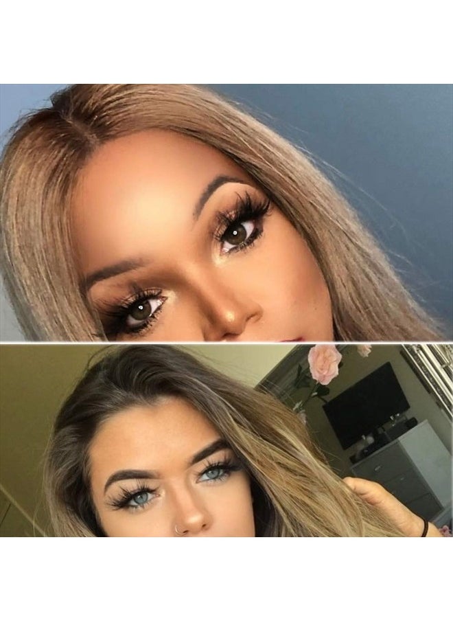 DAODER Lashes False Eyelashes 20MM Dramatic Look Faux Mink Wispy Long Fake Eye Lashes Pack for Women Daily Makeup 7 Pairs (6D 25mm Lashes)  - Image 2