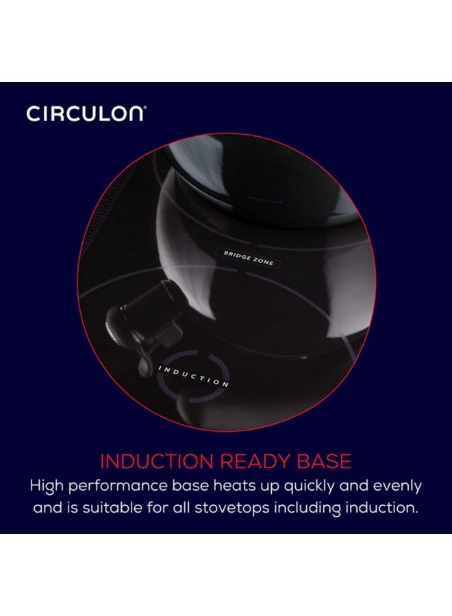 Circulon Enamel On Steel Whistling Tea Kettle | Hot Water Kettle with Heat-Resistant Phenolic Grip, 1.9 Liters | Gas stovetop and Induction Compatible, Black - Image 3