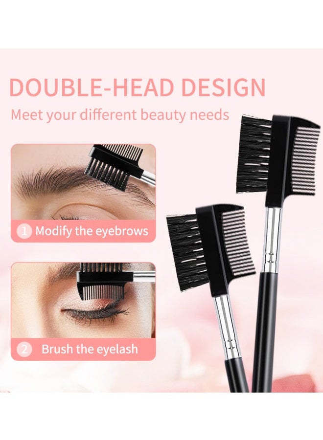 6PCS Eyebrow Brush and Comb, Portable Spoolie Brush for Eyelash Extension Makeup - Image 3
