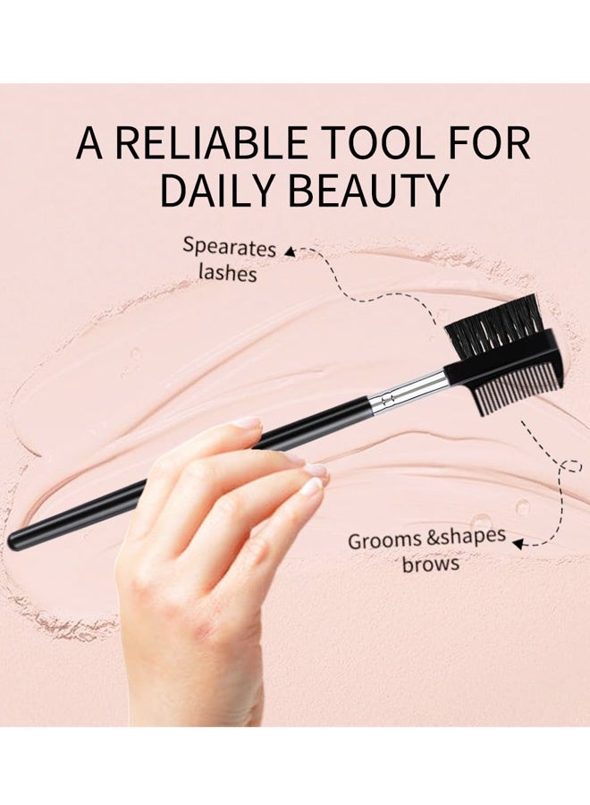 6PCS Eyebrow Brush and Comb, Portable Spoolie Brush for Eyelash Extension Makeup - Image 4