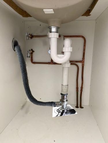 Rasikvar Anti Overflow Water Floor Drain with Easy Connector for Washing Machine Outlet Pipe, Deodorant Joint Elbow for Pipe - Silver (T-Model with Outer Ring) - Image 3