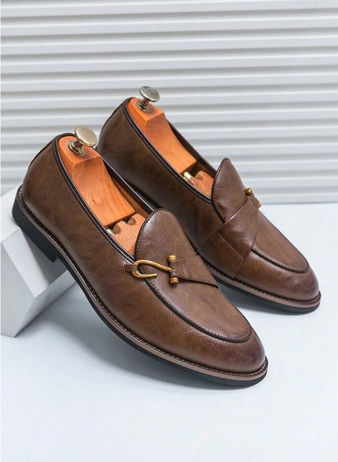 Archy Men's Leather Shoes - Business Formal Slip-Ons | Trendy Low-Cut, No-Tie Design for Office & Casual Wear Spring/Summer - Image 2