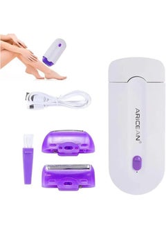 ARICEAN Silky Smooth Hair EraserPainless Hair Removal Tool Rechargeable Epilator Smooth Touch Hair RemoverApplicable to Any Part of The Body 1PC 