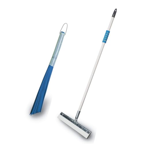 Vimal Ecowipe 400 Heavy Duty Floor Cleaning Wiper and Kharata 24 inches Floor Cleaning Broom Combo Set - Image 1