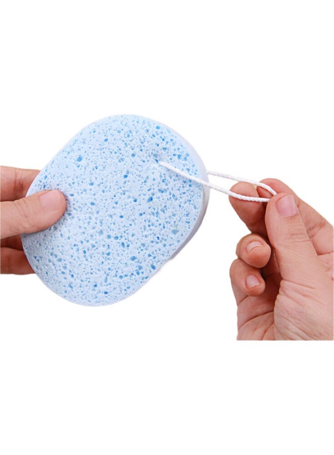 Uplus Thickened And Enlarged Silk Mesh Wood Pulp Facial Cleansing Puff 2Pcs Facial Sponge Honeycomb Facial Cleansing - Image 3